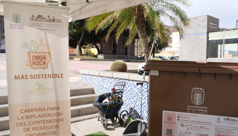 El quinto contenedor llega a la Zona de Madera y Corcho para impulsar el reciclaje de residuos orgánicos