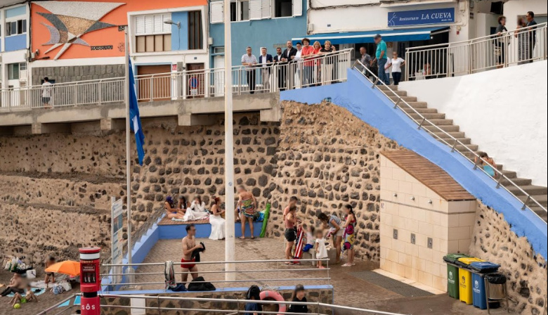 Gáldar culmina el refuerzo del muro de la playa de Sardina para mejorar su seguridad