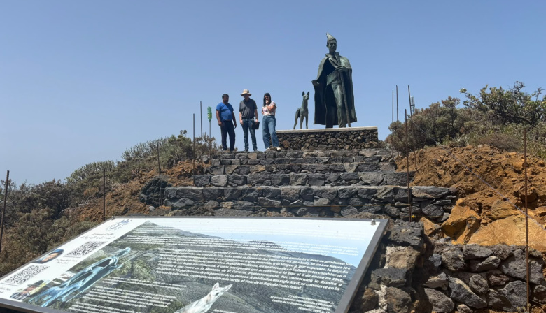 El Cabildo de El Hierro mejora el acceso al Monumento al Pastor Herreño en La Dehesa