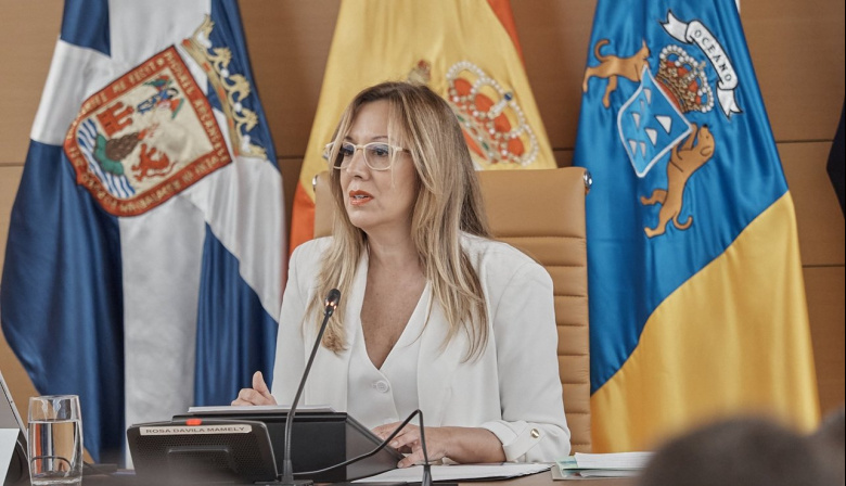 Rosa Dávila exige a Aena que revierta las limitaciones en movilidad que están creando el caos en Tenerife Sur