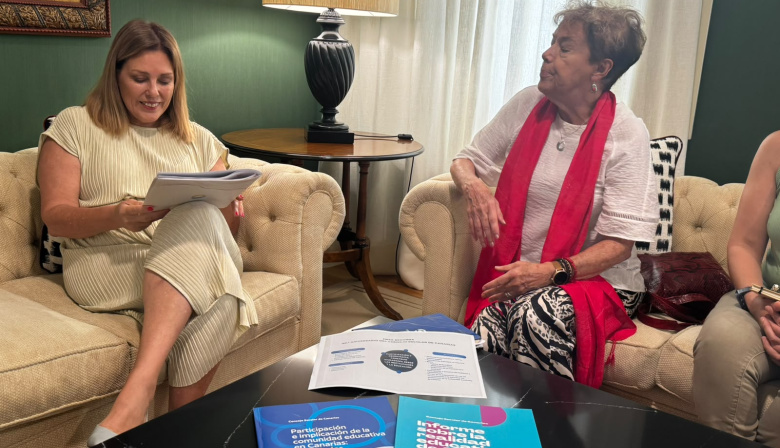 Astrid Pérez mantiene un encuentro con la presidenta del Consejo Escolar de Canarias para reforzar la colaboración institucional