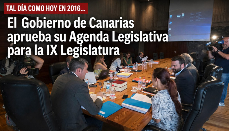 Sucedió tal día como hoy en 2016: El Gobierno de Canarias aprueba su Agenda Legislativa para la IX Legislatura