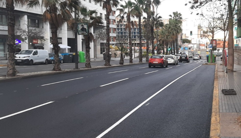 El Ayuntamiento de Las Palmas de Gran Canaria concluye el asfaltado en una veintena de calles en el barrio de Guanarteme