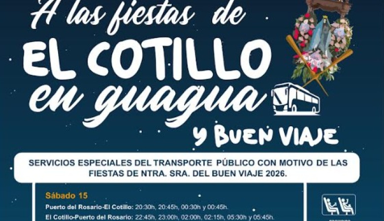 El Cabildo de Fuerteventura habilita servicios especiales de guagua con motivo de las fiestas de El Cotillo