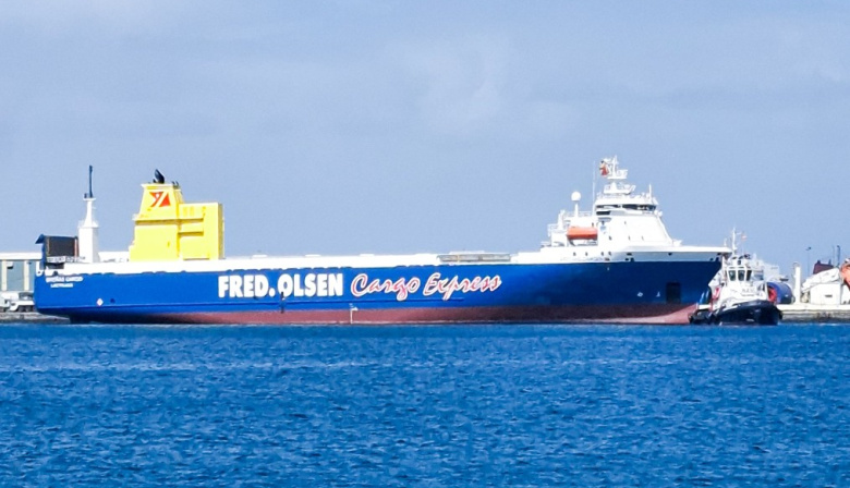 Fred. Olsen Express supera un millón de toneladas de mercancías transportadas en dos años en su servicio de carga