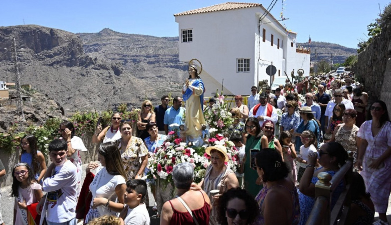 Mogán de fiesta en Barranquillo Andrés y Soria, por Inmaculada Concepción y San Andrés