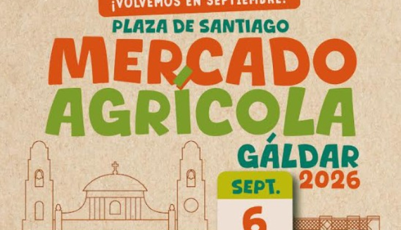 El Mercado Agrícola de Gáldar regresa a la Plaza de Santiago este domingo, 6 de septiembre