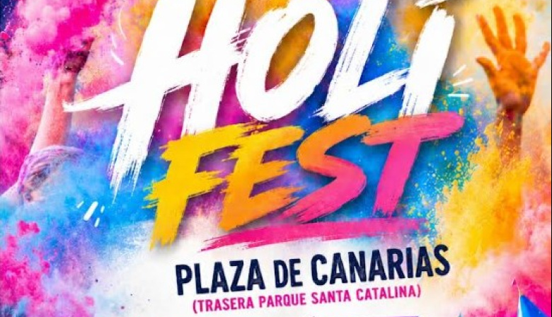 El Ayuntamiento de Las Palmas de Gran Canaria celebra una nueva edición del Holi Fest con música, color y actividades para toda la familia