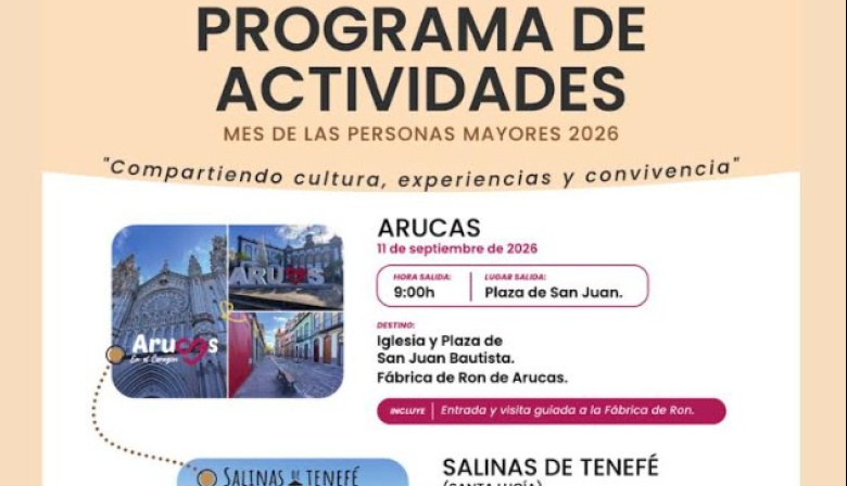 Telde celebra el Día Internacional de las Personas de Edad con una programación cultural y de ocio durante septiembre y octubre