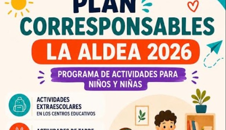 La Aldea de San Nicolás abre el plazo de inscripción para las actividades extraescolares y de tarde del Plan Corresponsables 2026