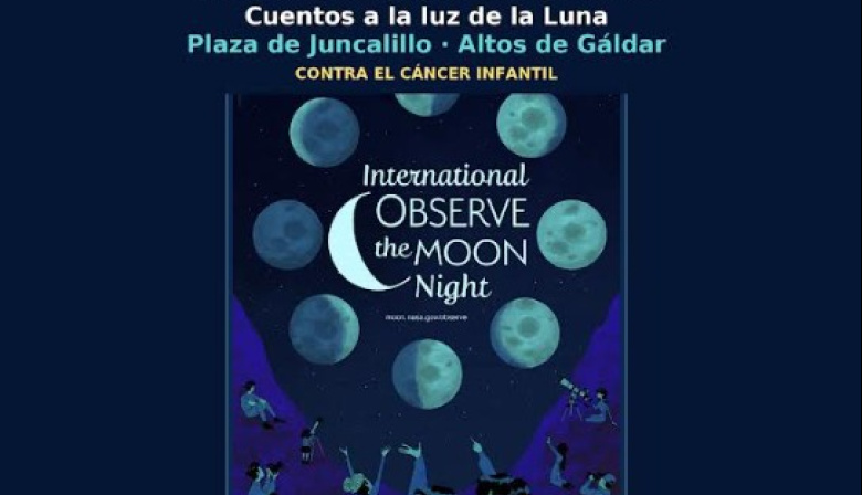 Gáldar se une a la lucha contra el cáncer infantil con una observación lunar solidaria en Juncalillo