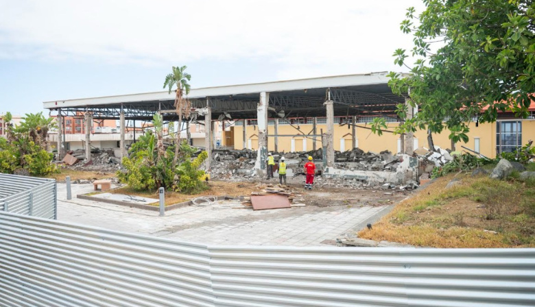 Así van las obras del nuevo pabellón de Infecar en Gran Canaria