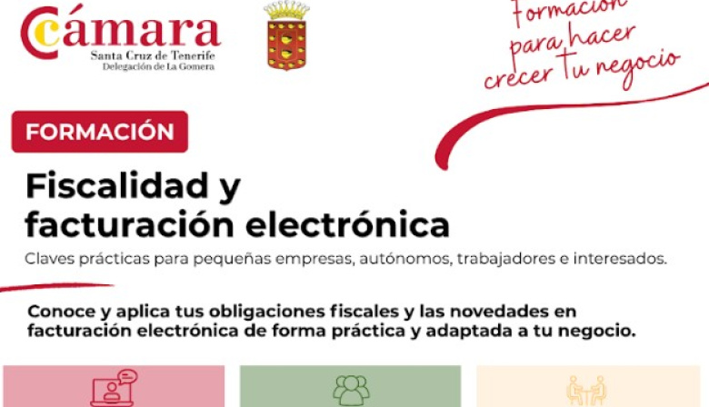 Cabildo de La Gomera y Cámara de Comercio impulsan un curso formativo sobre facturación electrónica y fiscalidad