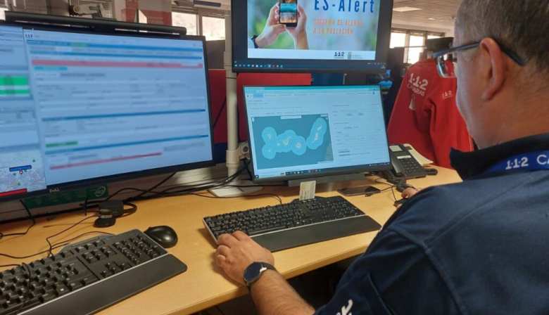 El sistema de aviso a la población en caso de emergencia ES-Alert se prueba el 22 de octubre en la isla de Tenerife