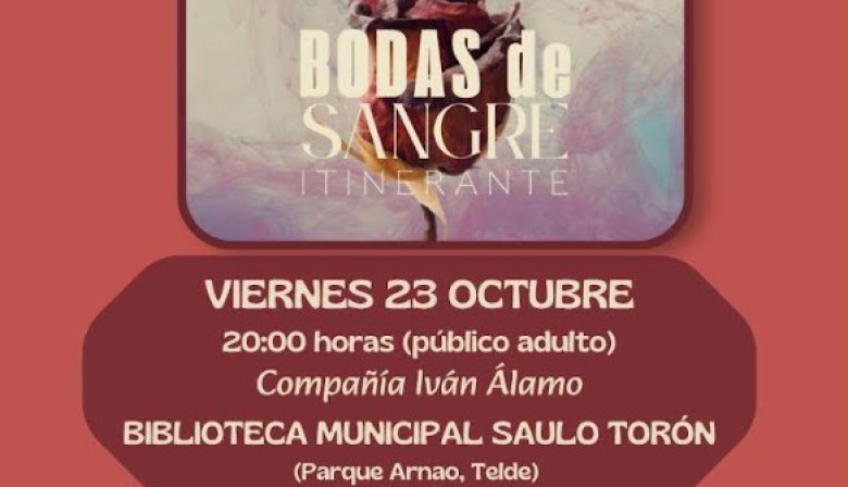 Telde celebra el Día de las Bibliotecas con una representación de ‘Bodas de sangre’ en el Parque Arnao