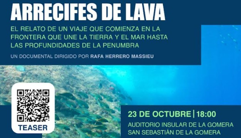 El Auditorio de La Gomera acoge la proyección del documental ‘Arrecifes de Lava’, de Rafa Herrero Massieu