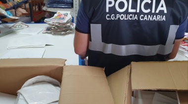 La Policía Canaria interviene una red de fabricación y venta de falsificaciones de marcas ropa en Yaiza