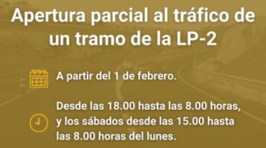 Obras Públicas informa de la apertura parcial de un tramo de la vía LP-2 de La Palma a partir de este 1 de febrero