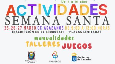 Valverde planifica actividades para los más pequeños en Semana Santa