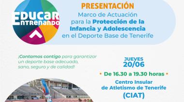 El Cabildo de Tenerife presenta su Protocolo Marco de Actuación para la protección de la infancia y adolescencia en el deporte base
