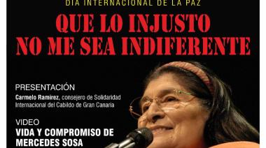 El Cabildo de Gran Canaria conmemora el Día Internacional de la Paz con una mirada a la vida y la obra de Mercedes Sosa
