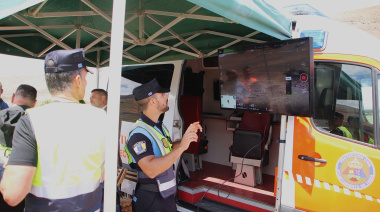 Cuerpos de seguridad y emergencias realizan en Yaiza ejercicios con dron en atención de sucesos