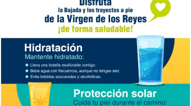 Sanidad recuerda las recomendaciones de salud de cara las celebraciones de la Bajada de la Virgen de los Reyes