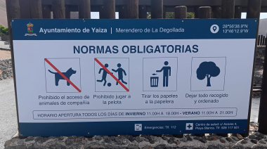 El Ayuntamiento de Yaiza recuerda las normas de uso del Merendero de La Degollada
