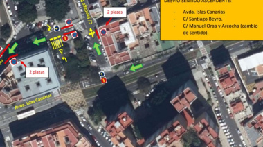Santa Cruz continúa las obras de mejora en la avenida Islas Canarias con actuaciones en sentido descendente