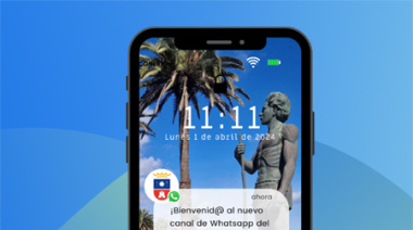 El Ayuntamiento de Telde celebra los 4.000 usuarios inscritos en su canal de WhatsApp, líder en Gran Canaria