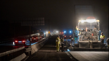 Continúan este domingo en horario nocturno las obras de rehabilitación del firme de la TF-1