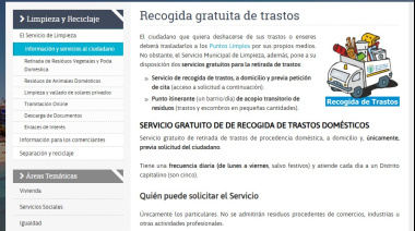 El Ayuntamiento de Las Palmas de Gran Canaria impulsa mejoras en la web para la solicitud de citas previas de recogida de trastos a domicilio