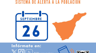 El sistema de aviso a la población en caso de emergencia ES-Alert se prueba el 26 de septiembre en Tenerife