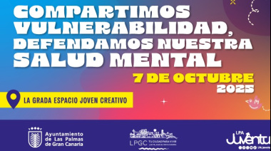 El Ayuntamiento de Las Palmas de Gran Canaria organiza las Jornadas de Bienestar Juvenil para visibilizar la importancia de la salud mental en las personas jóvenes