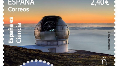 Correos presenta un sello dedicado al 40 aniversario del Instituto de Astrofísica de Canarias