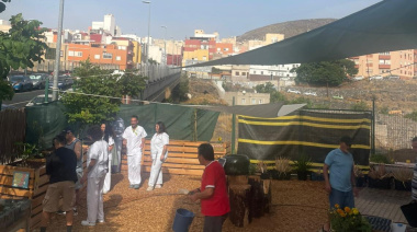 Más de cincuenta pacientes participan en el huerto urbano del Área Externa de Salud Mental del HUC