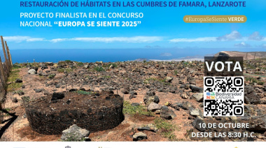 Zapata anima a la ciudadanía a votar este viernes por el proyecto de Famara en el concurso ‘Europa se siente’