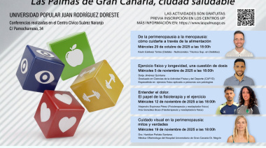 La Universidad Popular del Ayuntamiento de Las Palmas de Gran Canaria promueve hábitos saludables con un ciclo de charlas sobre bienestar físico y emocional