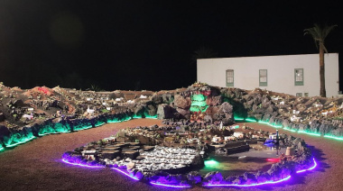 Yaiza impacta con su Belén, enclavado en una caldera volcánica