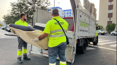 Santa Cruz recoge alrededor de 300 toneladas de enseres en el mes de octubre