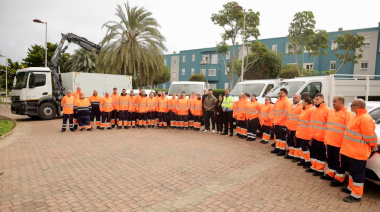 El Ayuntamiento de Las Palmas de Gran Canaria refuerza la limpieza viaria con la incorporación de 30 nuevos efectivos en Ciudad Alta