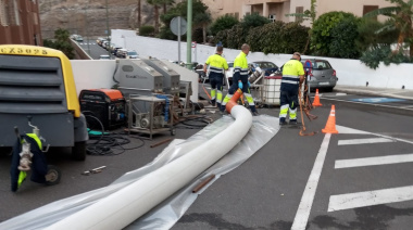 El Ayuntamiento de Las Palmas de Gran Canaria concluye una nueva actuación de saneamiento con tecnología sin zanja en el barrio de Copherfam