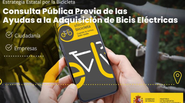 Transportes abre la consulta pública previa sobre las ayudas a la compra de bicicletas eléctricas