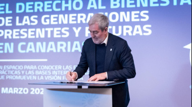 El presidente canario se compromete a que las decisiones políticas del presente protejan a las generaciones futuras