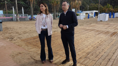 Santa Cruz avanza en las obras de mejora de la accesibilidad en la playa de Las Teresitas