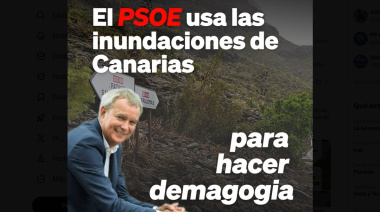 El PP de Canarias acusa al PSOE de degradar la política hasta límites intolerables al intentar sacar rédito de una emergencia meteorológica