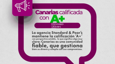 Canarias consolida su solvencia financiera y mantiene la calificación ‘A+’ con una perspectiva estable