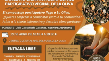 Cabildo de Fuerteventura y GDR Maxorata imparten una charla informativa sobre compostaje participativo vecinal
