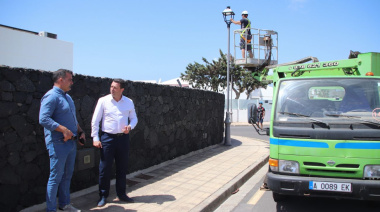 Yaiza sustituye 390 farolas en el plan parcial Castillo del Águila