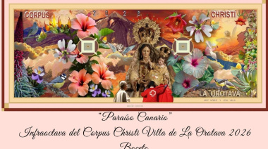 Así será el ‘Paraíso Canario’ del gran tapiz en honor al Corpus Christi de La Orotava